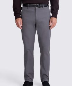 Graphite Tailored Fit Cotton Chinos
