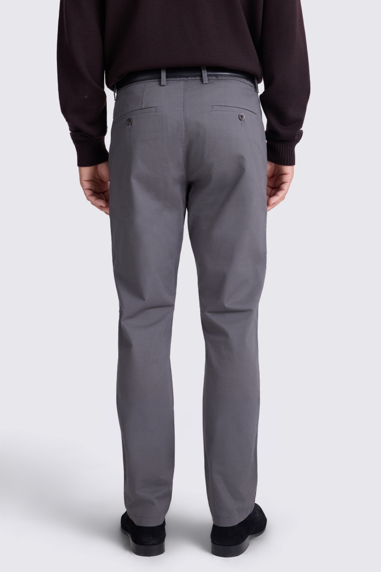 Graphite Tailored Fit Cotton Chinos - Image 2