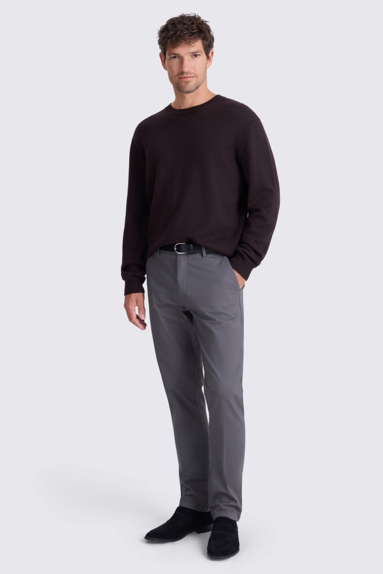 Graphite Tailored Fit Cotton Chinos - Image 4