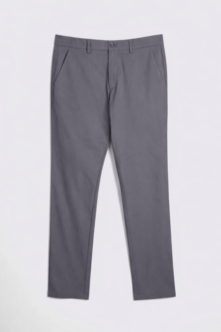 Graphite Tailored Fit Cotton Chinos - Image 5