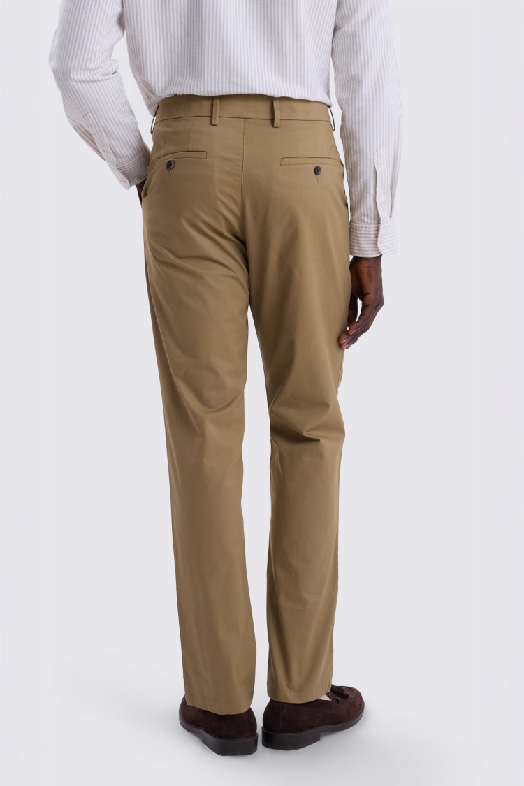 Tobacco Tailored Fit Cotton Chinos - Image 2