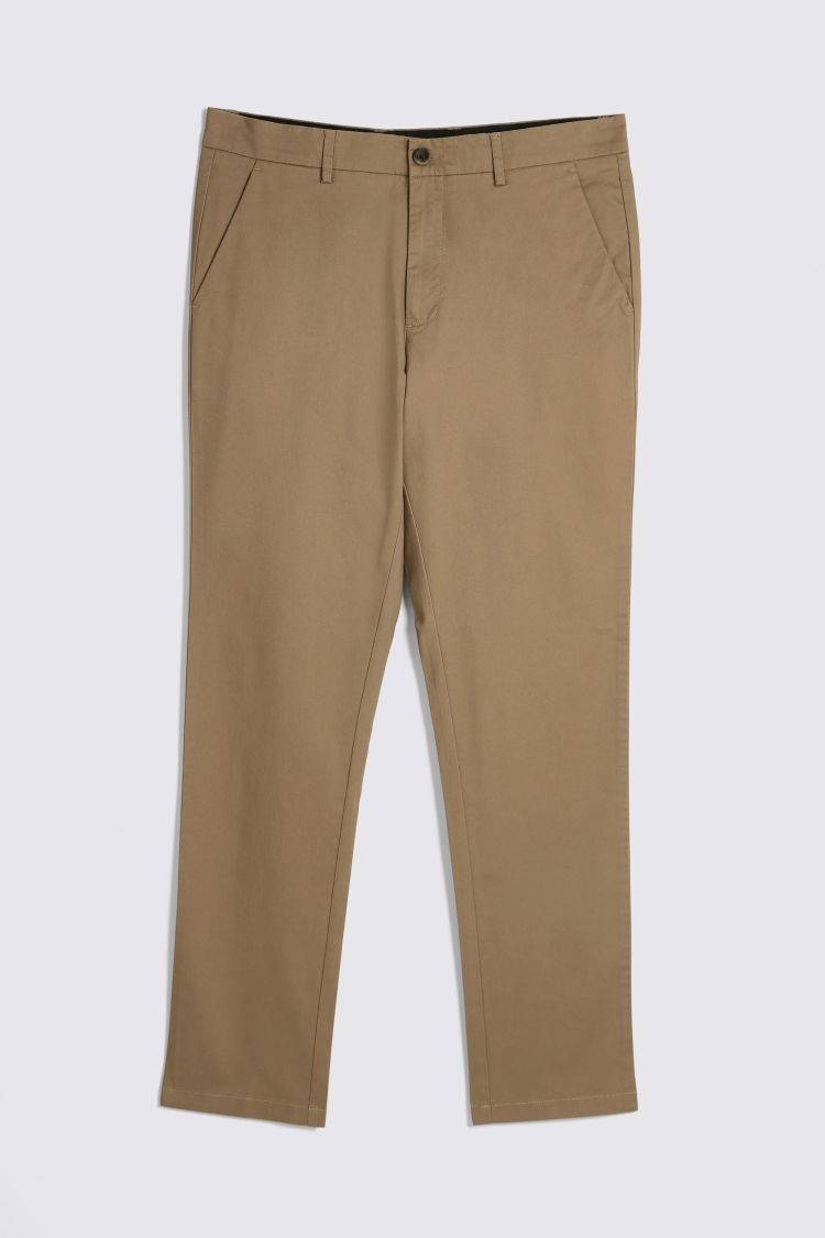 Tobacco Tailored Fit Cotton Chinos - Image 5