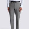 Light Grey Tailored Fit Marl Performance Trousers