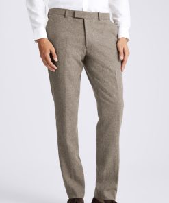Stone Slim Fit Donegal Trousers