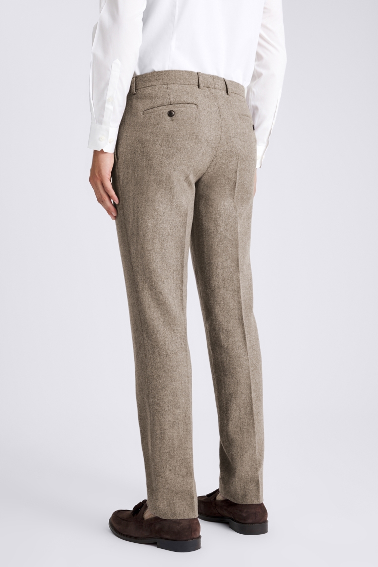 Stone Slim Fit Donegal Trousers - Image 2
