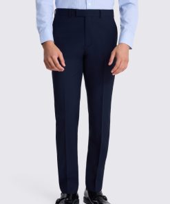 Navy Tailored Fit Performance Trousers