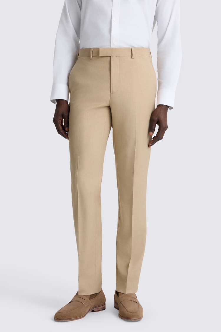 Blonde Camel Tailored Fit Trousers