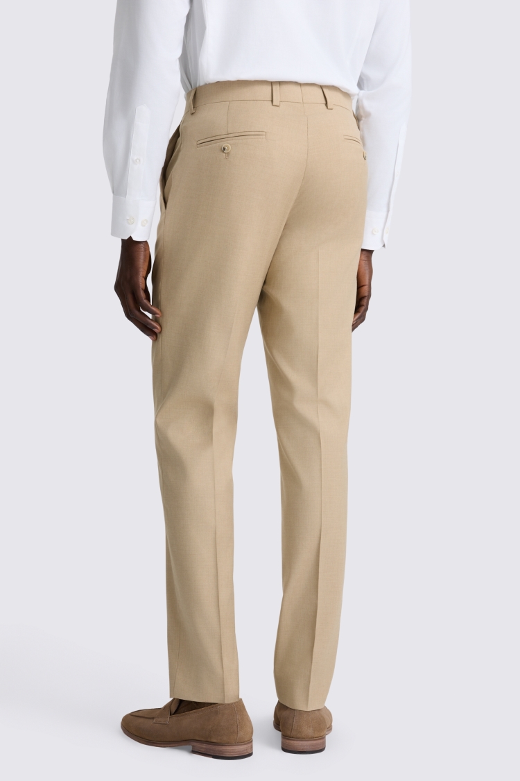 Blonde Camel Tailored Fit Trousers - Image 2