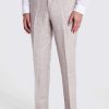 Oatmeal Regular Fit Linen Trousers