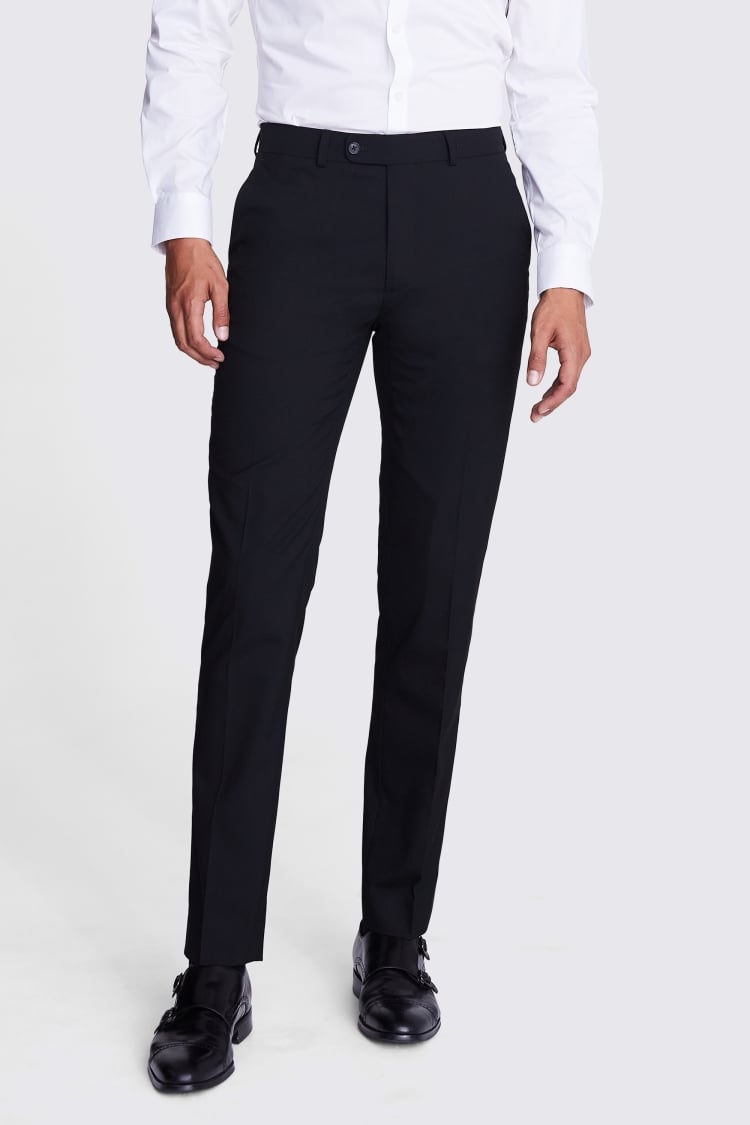 Black Tailored Fit Trousers