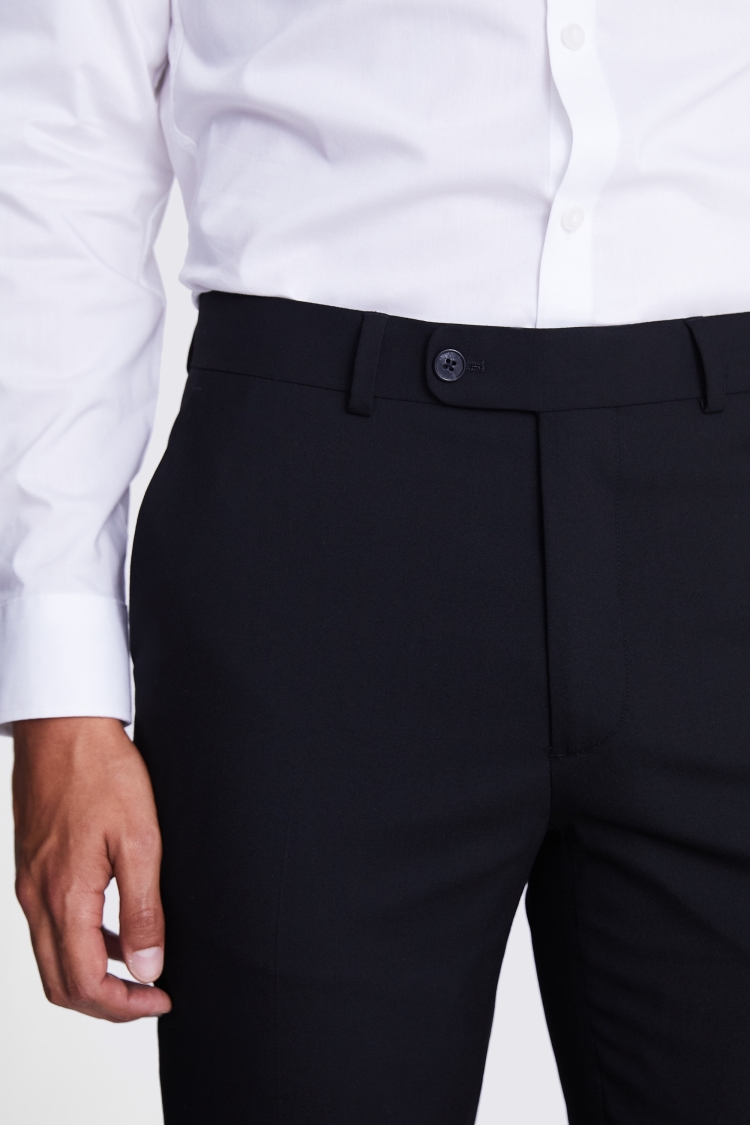 Black Tailored Fit Trousers - Image 3