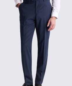 Blue Tailored Fit Performance Trousers