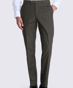 Charcoal Tailored Fit Stretch Trousers