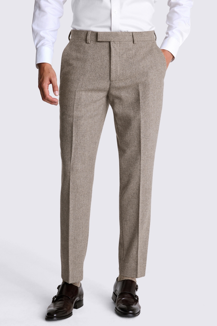 Stone Tailored Fit Donegal Trousers