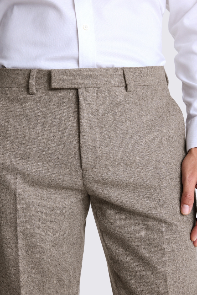 Stone Tailored Fit Donegal Trousers - Image 3