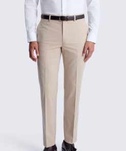 Taupe Slim Fit Trousers
