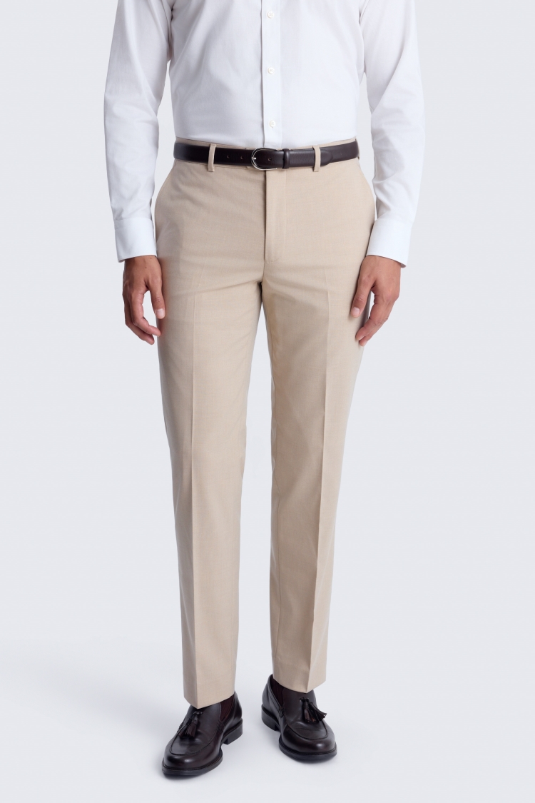 Taupe Slim Fit Trousers