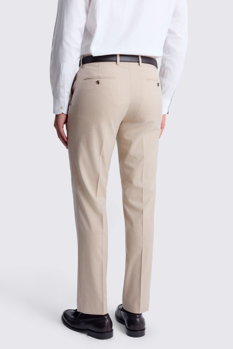 Taupe Slim Fit Trousers - Image 2