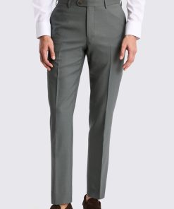 Khaki Italian Tailored Fit Trousers