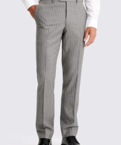 Grey Italian Tailored Fit Trousers