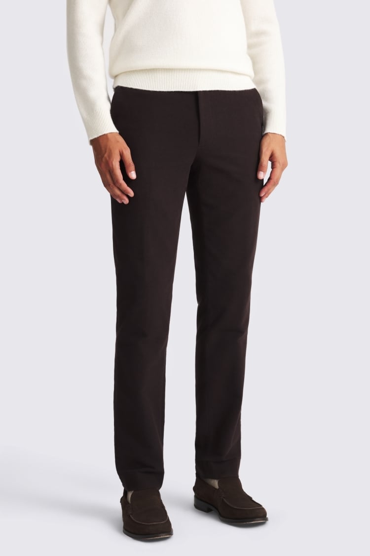 Brown Italian Moleskin Trousers