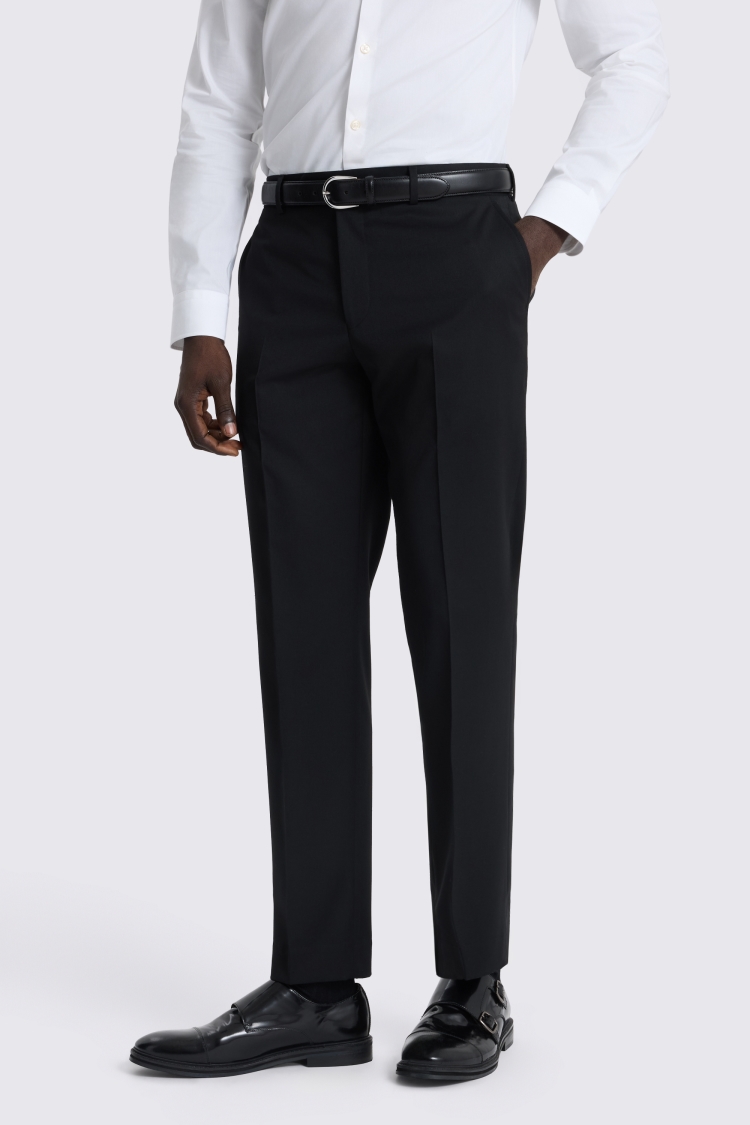 Black Slim Fit Performance Trouser
