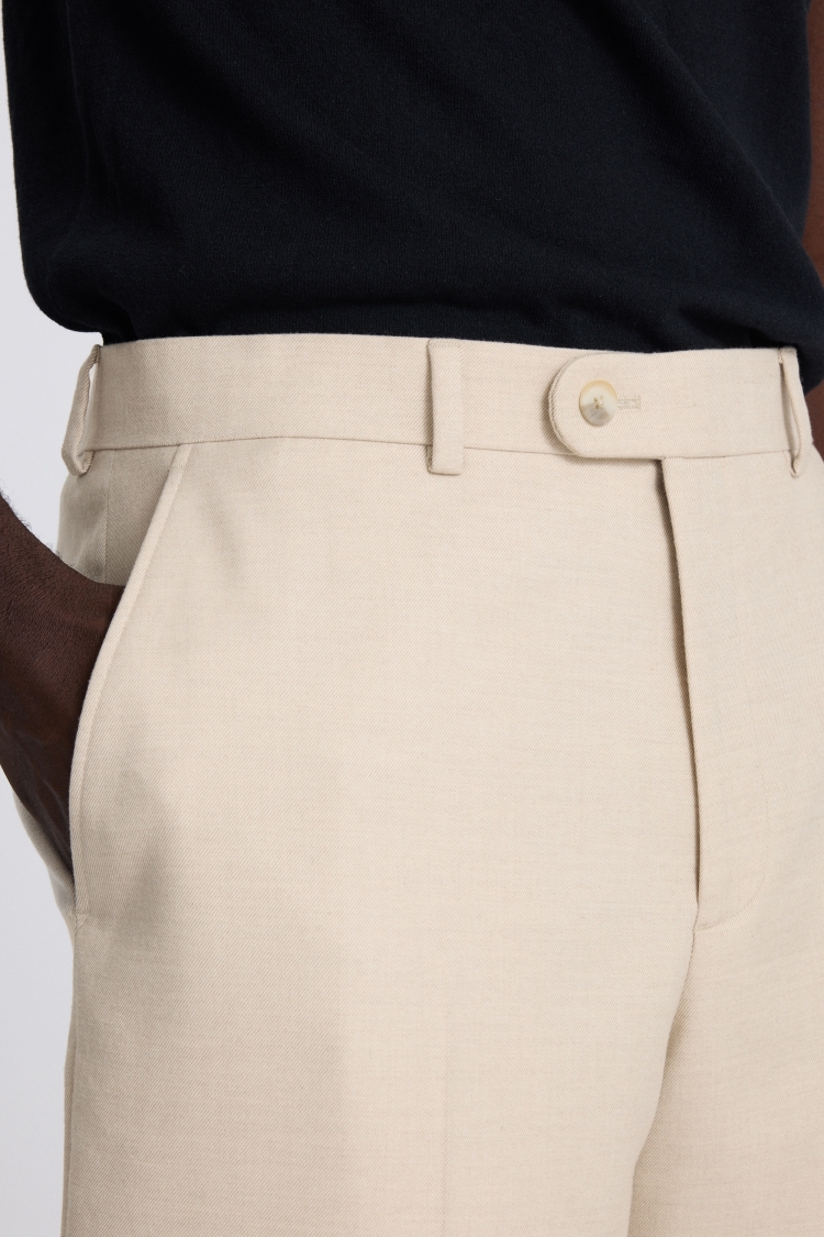 Light Camel Relaxed Fit Trousers - Image 3