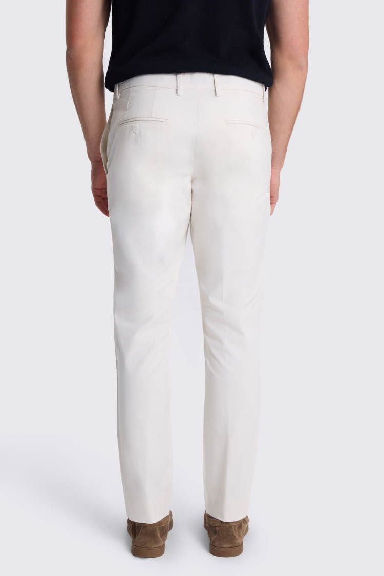 Off-White Slim Fit Cotton Chinos - Image 2