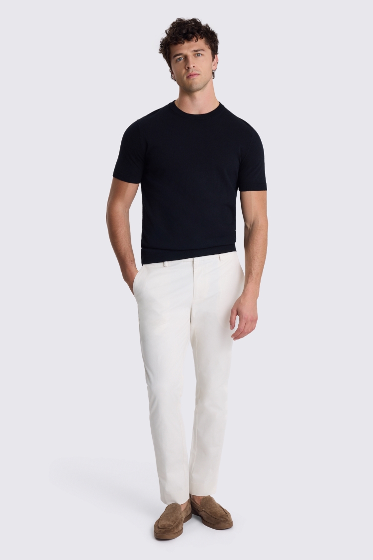 Off-White Slim Fit Cotton Chinos - Image 4