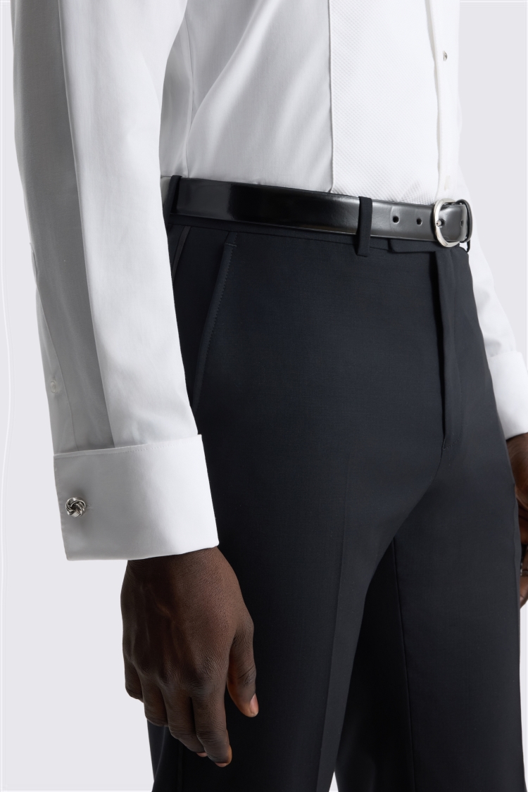Black Tailored Fit Performance Dress Trousers - Image 3
