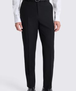 Black Regular Fit Performance Dress Trousers