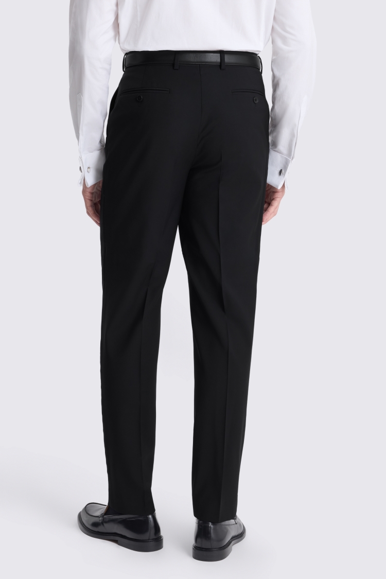 Black Regular Fit Performance Dress Trousers - Image 2