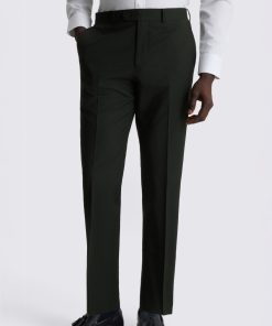 Dark Green Performance Tailored Fit Trousers