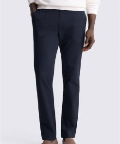 Navy Slim Fit Cotton Chinos