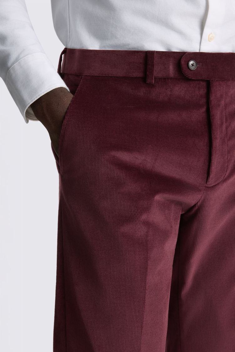 Mulberry Tailored Fit Corduroy Trousers - Image 3