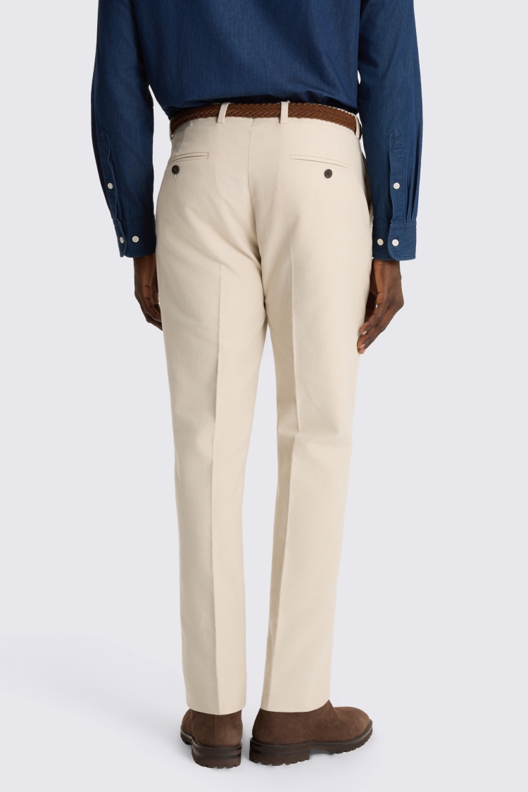 Ecru Italian Moleskin Trousers - Image 2