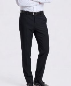 Black Tailored Fit Dress Trousers