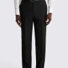 Black Regular Fit Dress Trousers