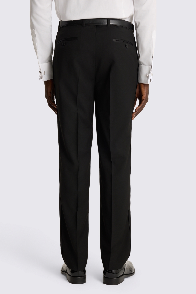 Black Regular Fit Dress Trousers - Image 2